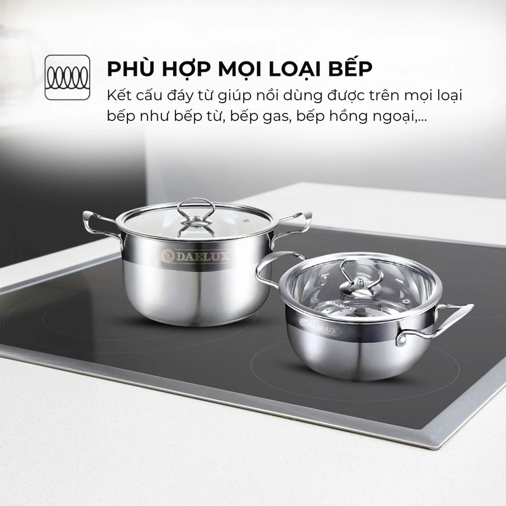Daelux DXSP-GS3 sử dụng được trên nhiều loại bếp