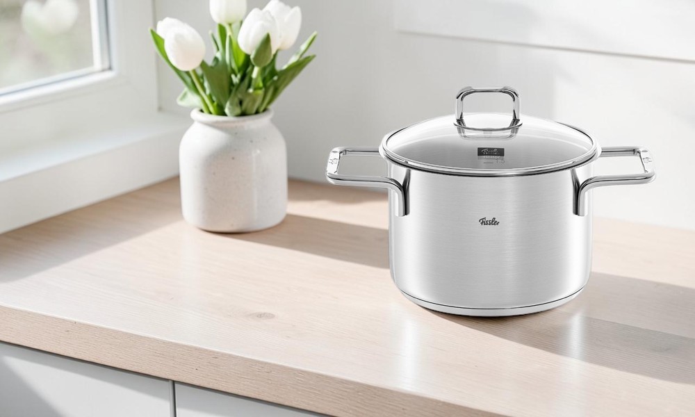 Bộ Nồi Fissler SatiTherm 5 Món Nắp Kính làm từ chất liệu cao cấp