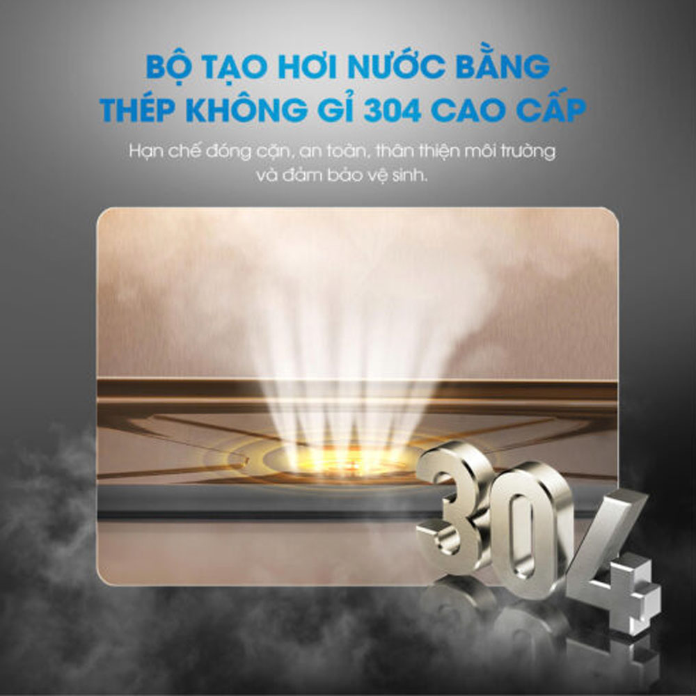 Nồi Chiên Kalite Jupiter Pro trang bị bộ tạo hơi nước thép không gỉ 304