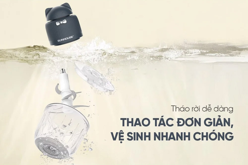 Các bộ phận có thể tháo rời dễ dàng, tiện lợi vệ sinh