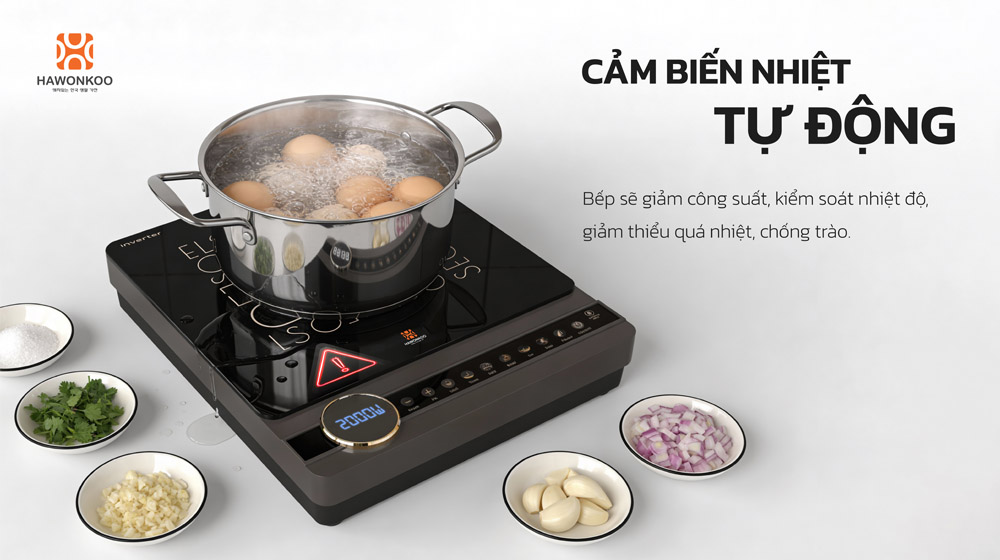 Hawonkoo SEOUL-CEH-114 Inverter trang bị cảm biến nhiệt thông minh