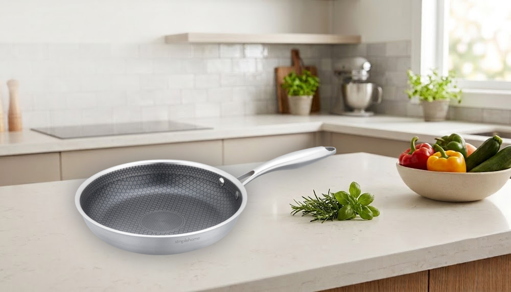 Chảo Inox Simplehome RWF073-24F có thiết kế hiện đại