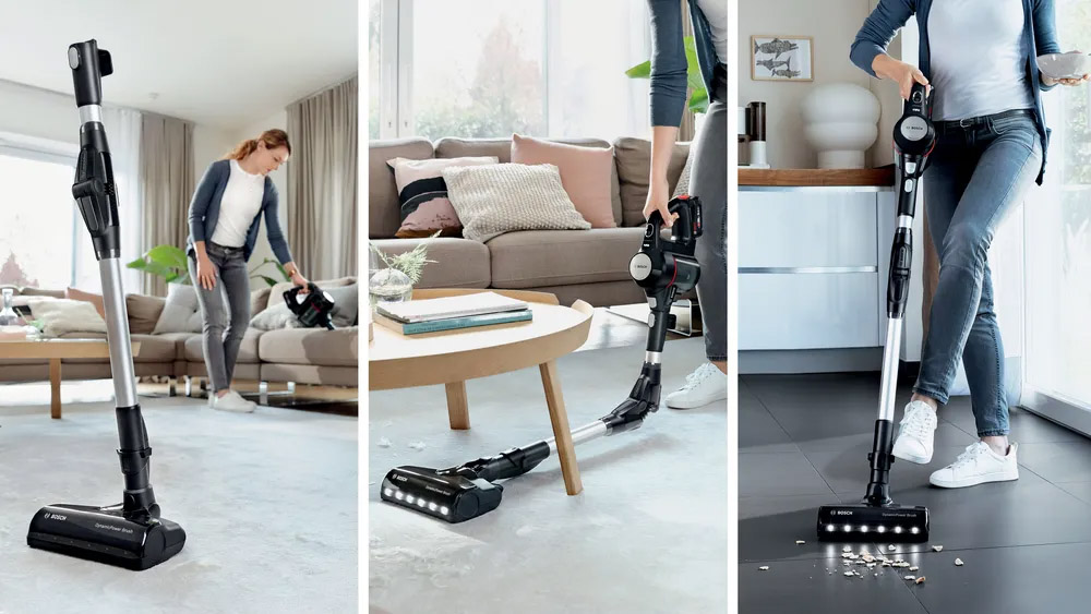 Máy Hút Bụi Không Dây Bosch BCS712XXL có chổi cuốn có tích hợp đèn LED