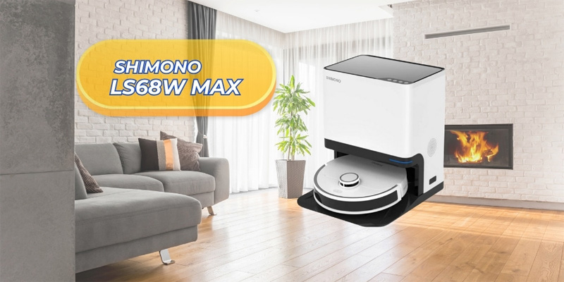 Robot Hút Bụi Lau Nhà 8 Trong 1 Shimono LS68W Max