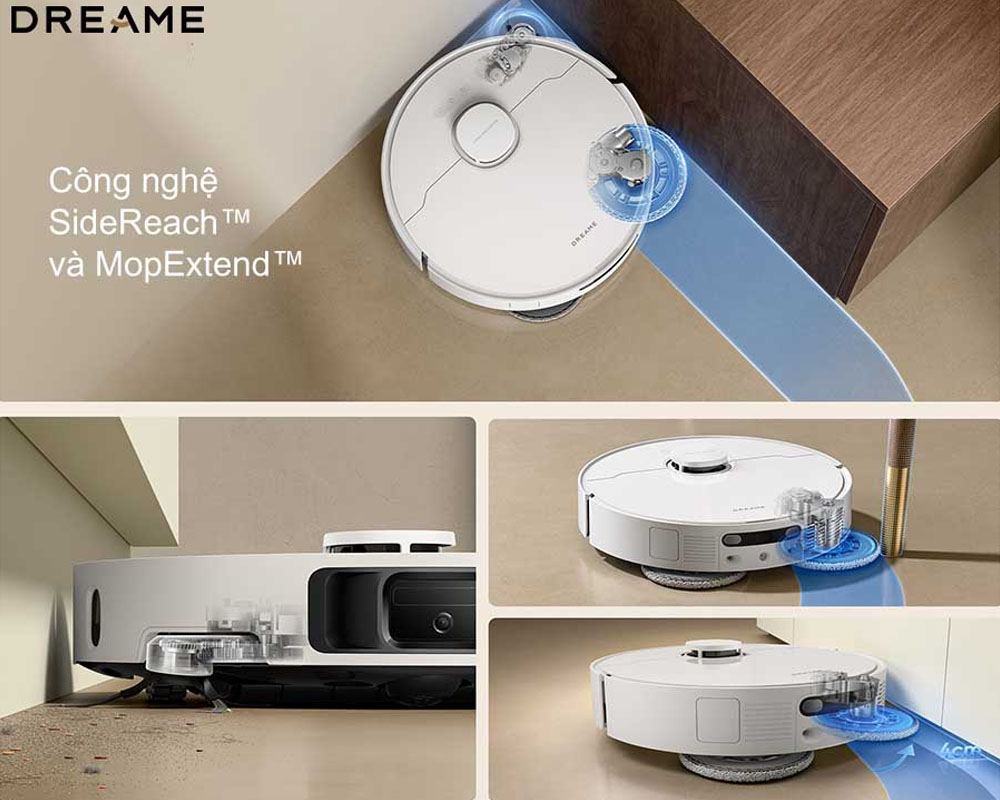 Robot Hút Bụi Dreame L10s Ultra làm sạch mép tường linh hoạt