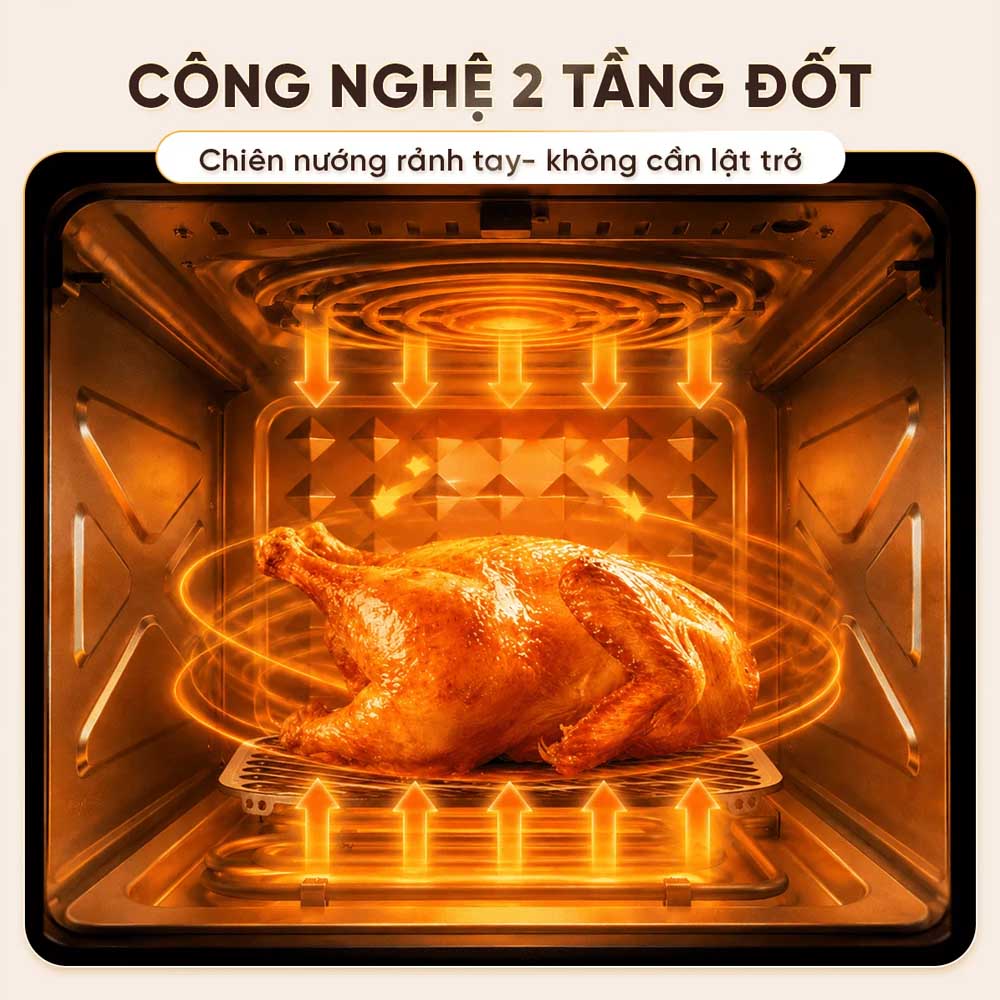 Masuto MSPPrimeAir ứng dụng công nghệ nhiệt đối lưu 2 tầng đốt trên dưới