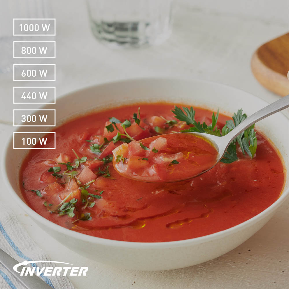 Công nghệ Inverter tự động điều chỉnh công suất tối ưu cho món ăn 