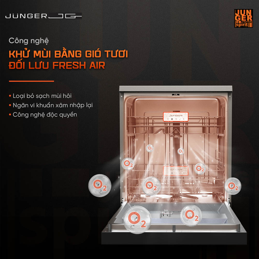 Junger Leopard-DWJ-163-MS khử mùi bằng gió tươi đối lưu Fresh Air
