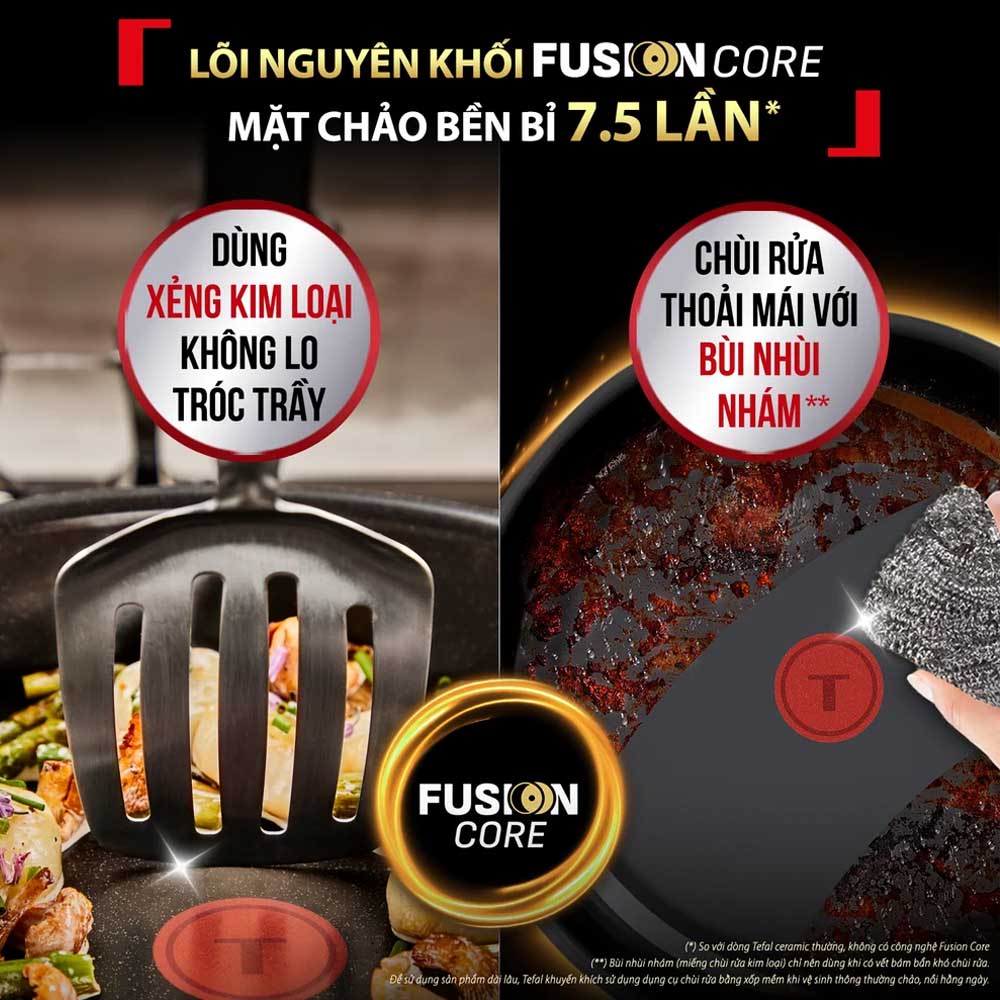 Công nghệ lõi nguyên khối Fusion Core chống bong tróc, hạn chế trầy xước