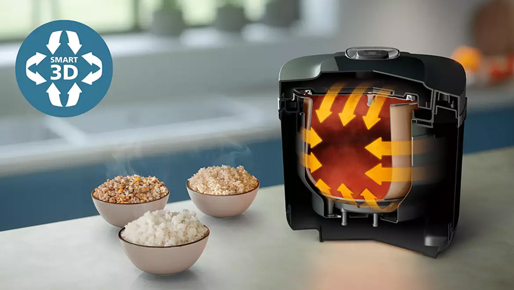 Công suất 787 - 936W, kết hợp công nghệ nấu 3D