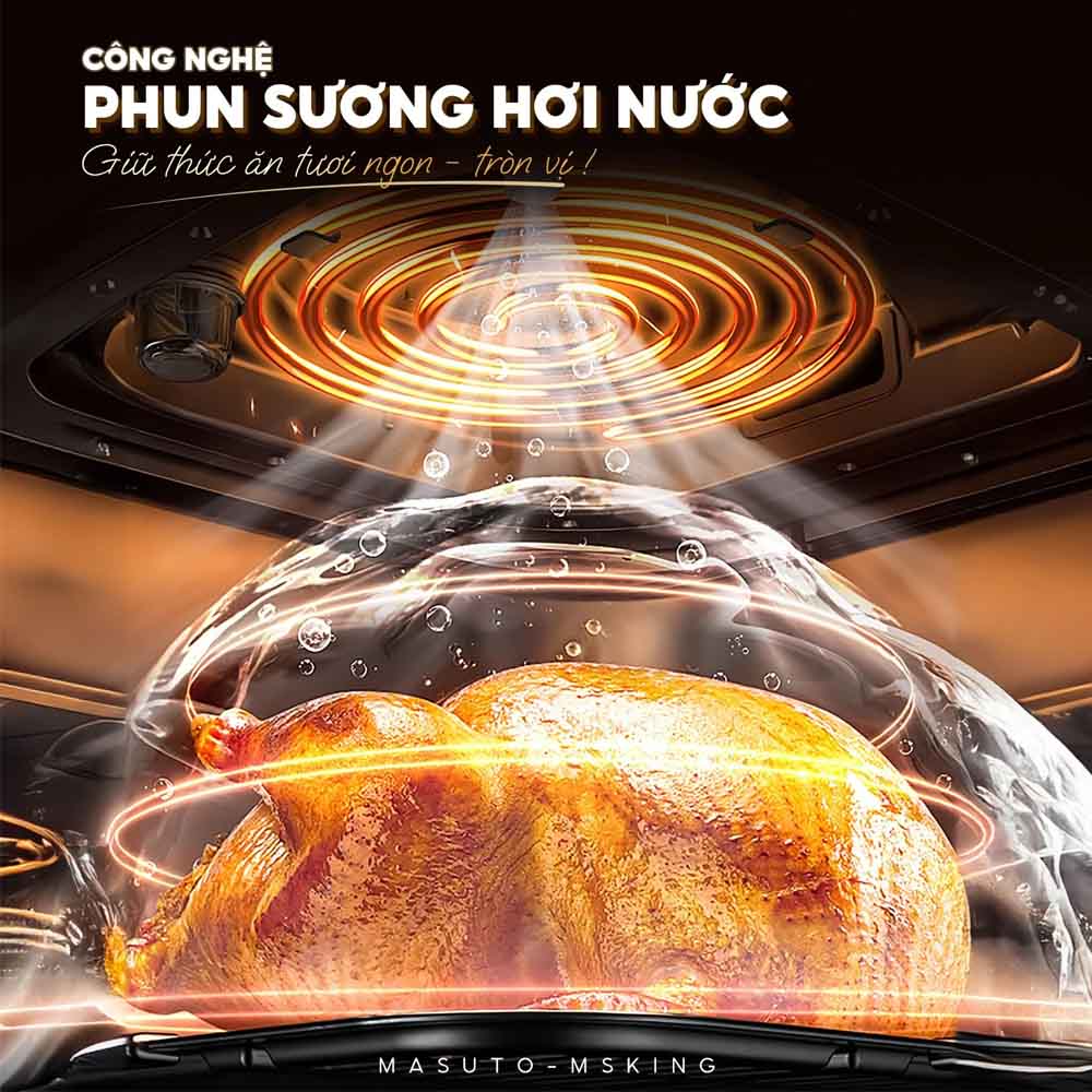 Nồi Chiên Masuto MSKing 6.0 Lít sở hữu công nghệ phun sương tự động