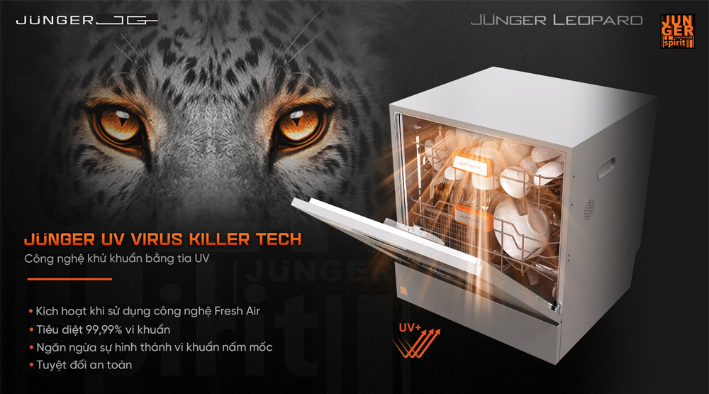 Công nghệ khử khuẩn bằng tia UV Junger UV Virus Killer