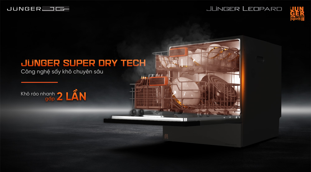 Công nghệ Junger Super Dry Tech mang đến hiệu quả làm khô vượt trội