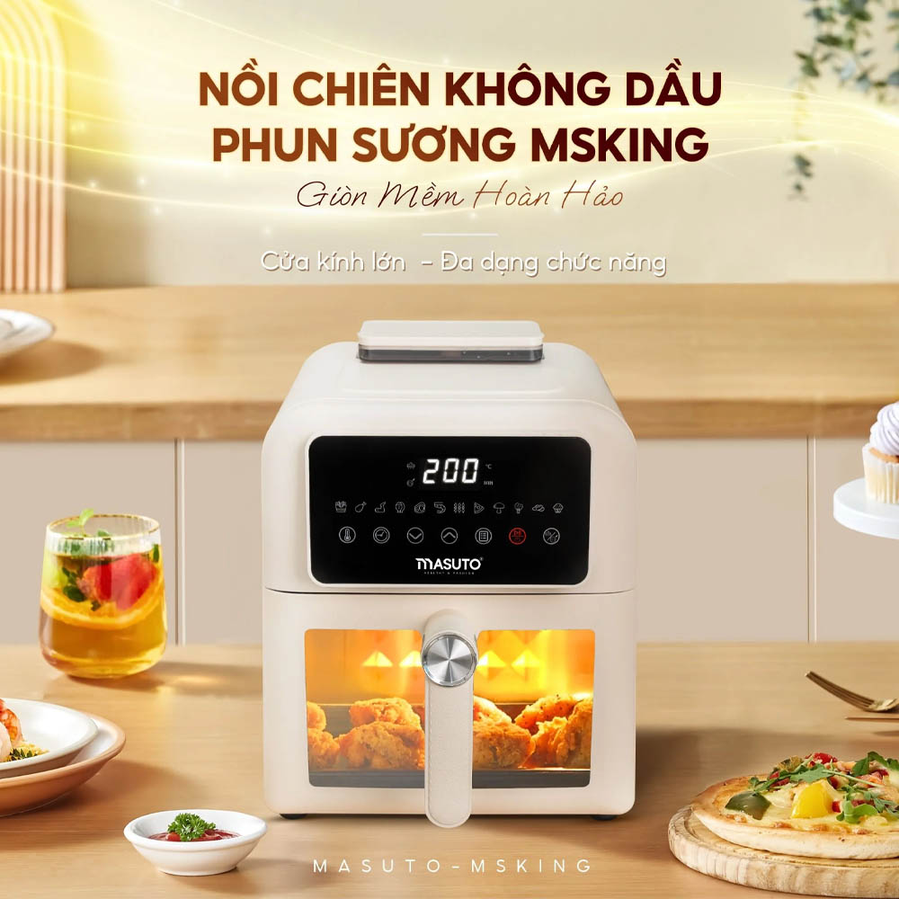 Thiết kế cửa kính cường lực trong suốt cho phép quan sát thực phẩm dễ dàng