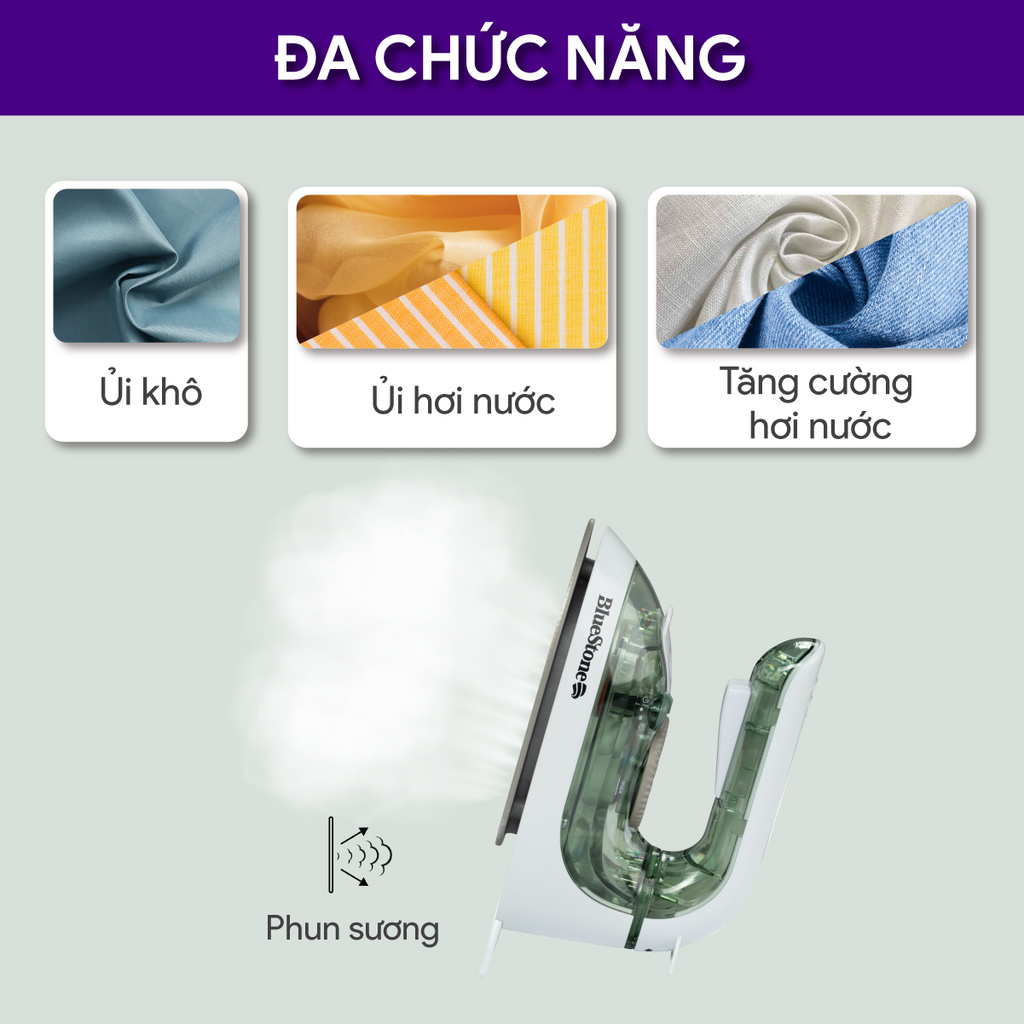 Đa dạng chức năng ủi