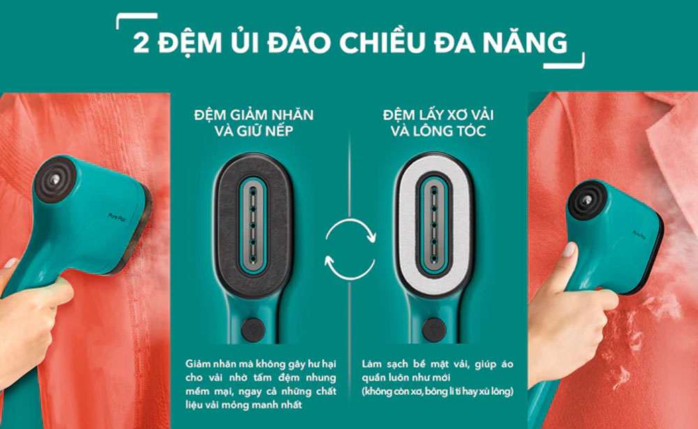 Pure Pop Tefal DT2024E1 trang bị đệm ủi 2 mặt đa năng