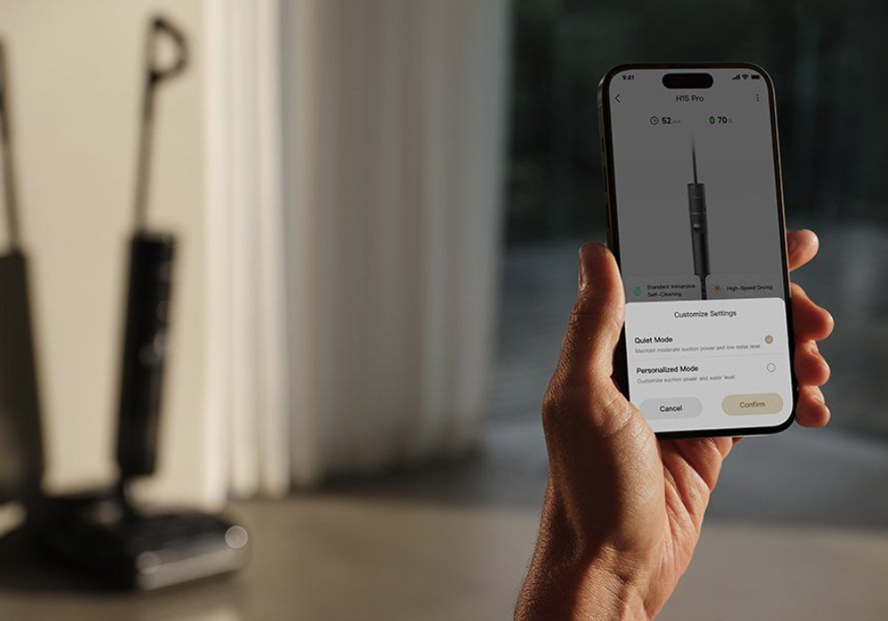 Tùy chỉnh Máy Hút Bụi Dreame H15 Pro qua điện thoại