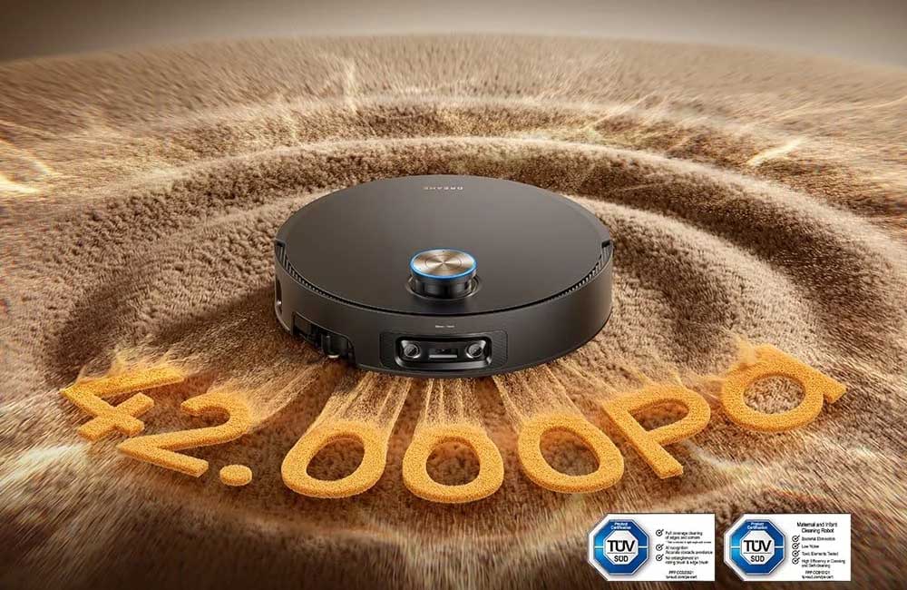 Dreame X60 Ultra Extreme Màu Đen có lực hút mạnh mẽ