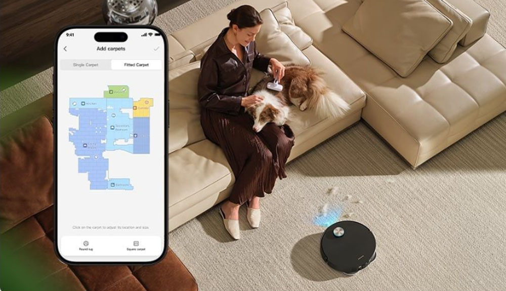 Robot Hút Bụi Lau Nhà Dreame X60 Ultra hỗ trợ điều khiển thông minh 