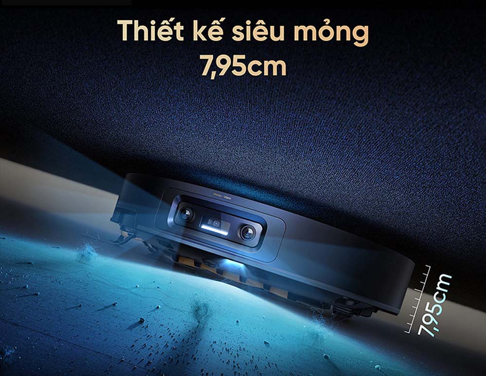 Dreame X60 Ultra có thể tiếp cận nhiều vị trí khó vệ sinh