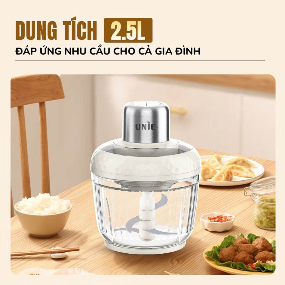 Máy Xay Thịt Unie UM366 sở hữu dung tích 2.5 lít