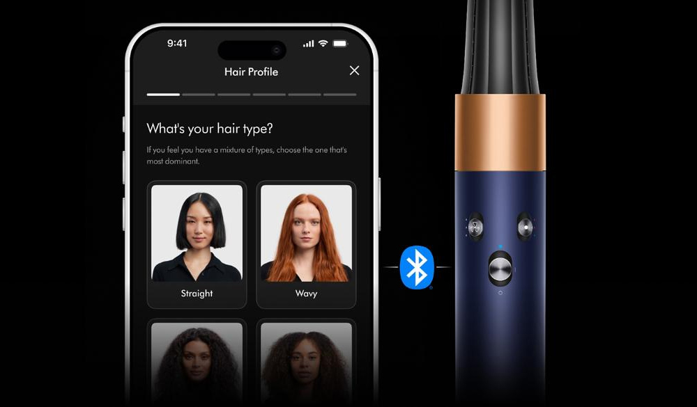 Dyson Airwrap i.d.™ Straight+Wavy HS08 cho phép kết nối Bluetooth