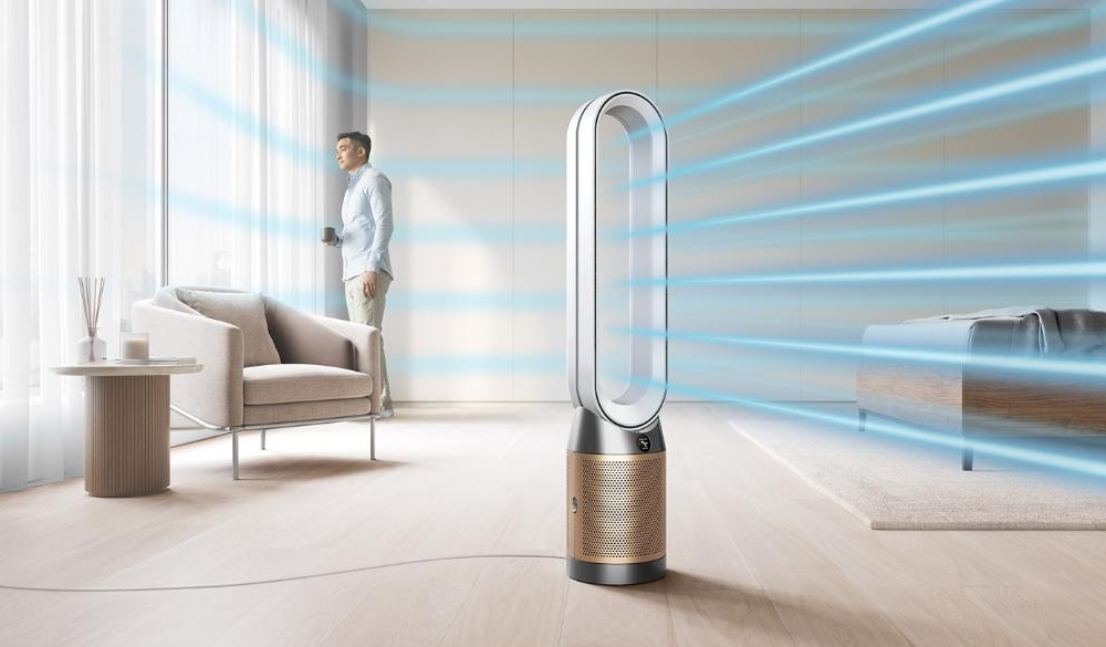Dyson Purifier Cool PC2 De-NOx TP12 thổi ra luồng khí êm ái