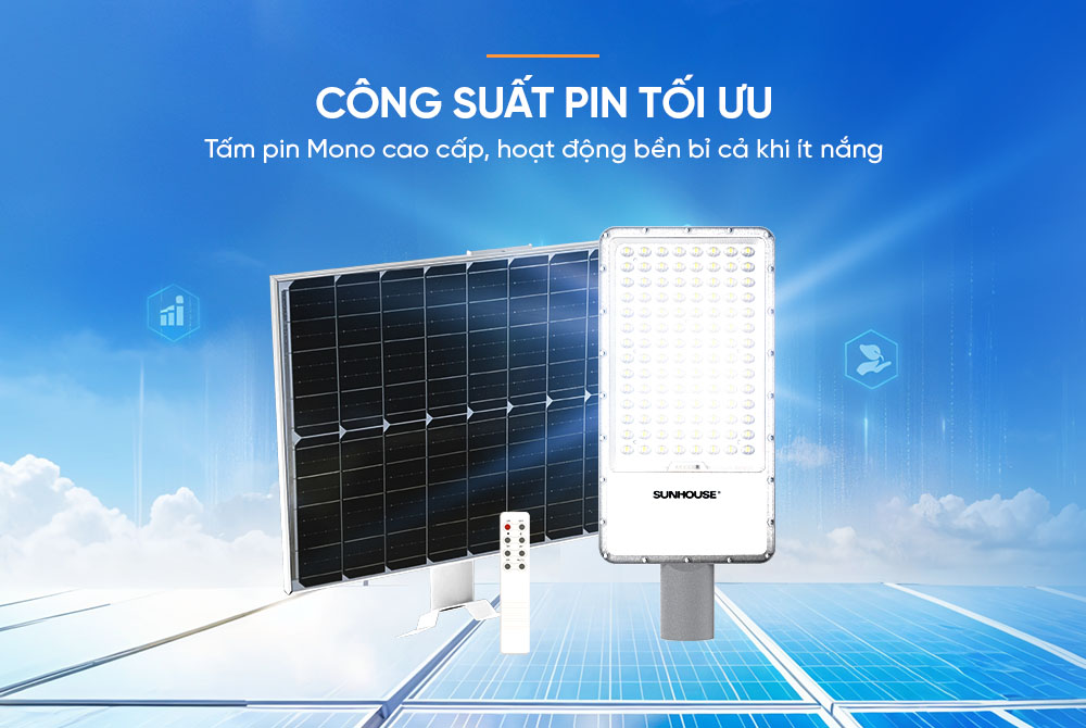 Eco Sunhouse SHE-LECRTSE01.300W sử dụng tấm pin Mono