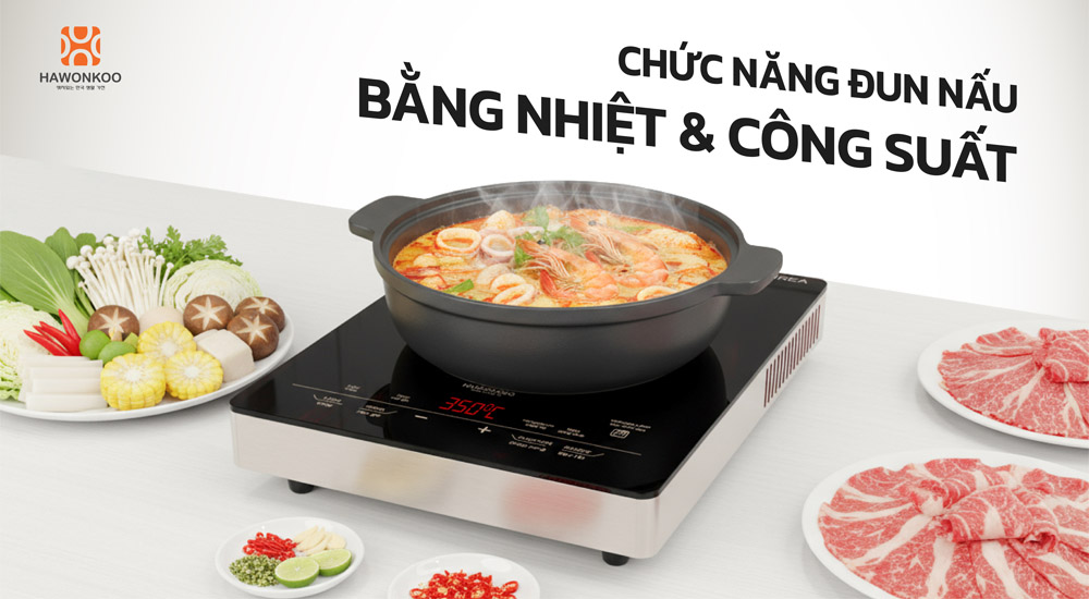 10 mức công suất và 10 mức cài đặt nhiệt độ