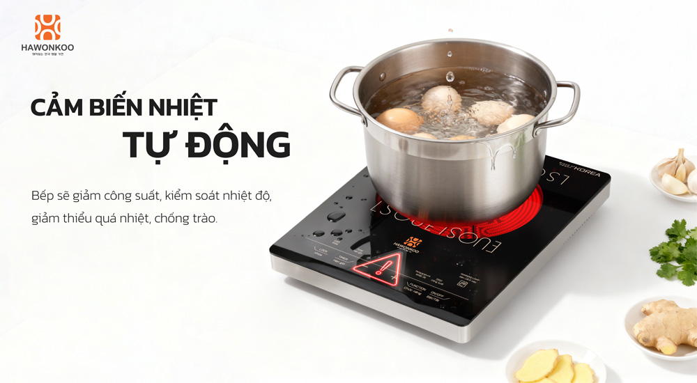 Cảm biến nhiệt tự động kiểm soát khi quá nhiệt 