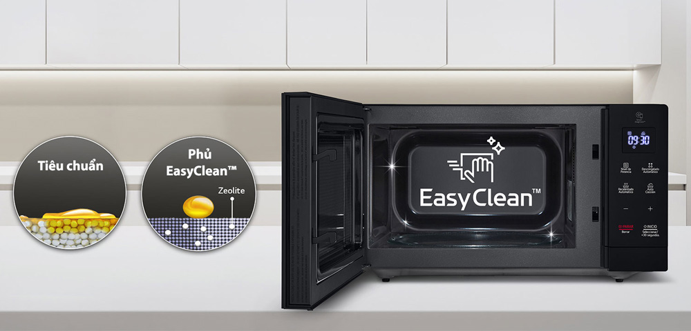 Công nghệ Easy Clean™ có khả năng loại bỏ 99.99% vi khuẩn