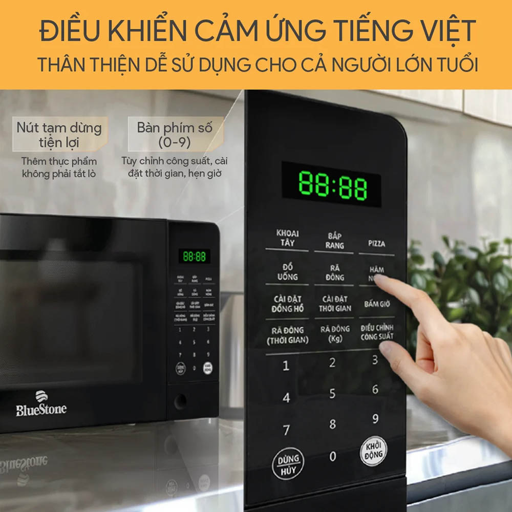 Bảng điều khiển cảm ứng tiếng Việt thân thiện