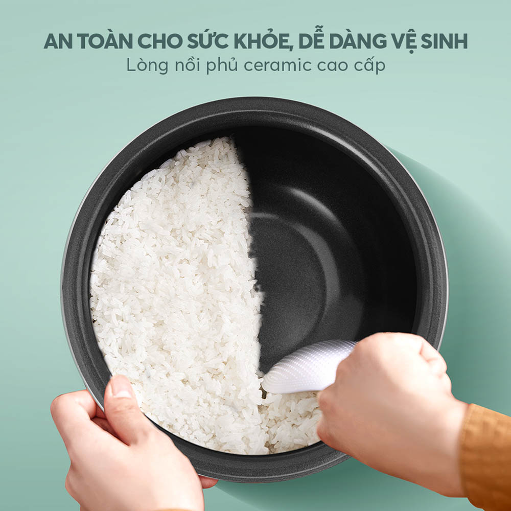 Nồi Cơm Điện Elmich RCE9257 trang bị lòng nồi phủ chống dính