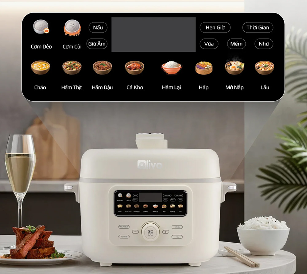 Màn hình OLED giao diện tiếng Việt dễ dùng