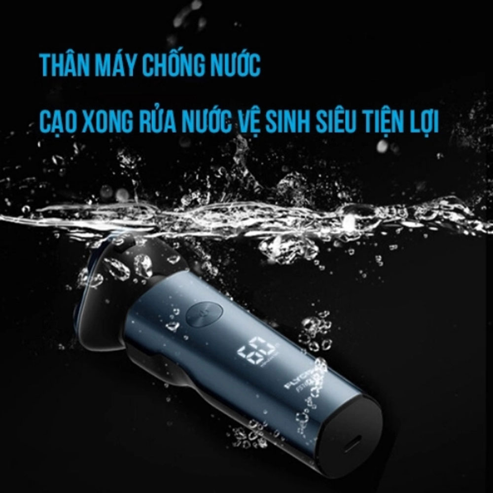 Máy Cạo Râu Khô Và Ướt Flyco FS165VN chống nước vượt trội