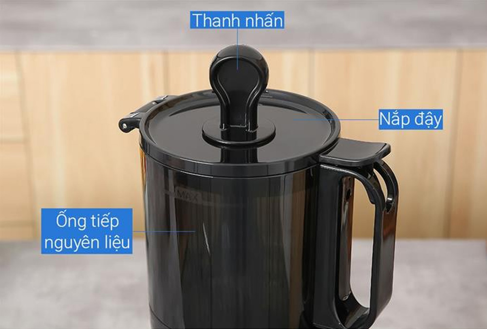 Ống tiếp nguyên liệu 130mm ép được các loại trái cây kích thước lớn