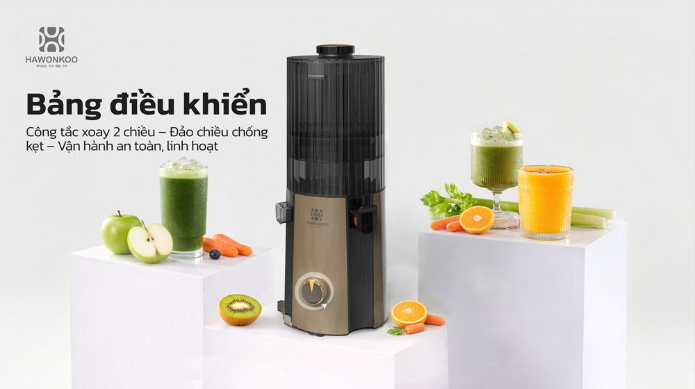 Dễ dàng điều khiển Máy Ép Chậm Hawonkoo SJH-004