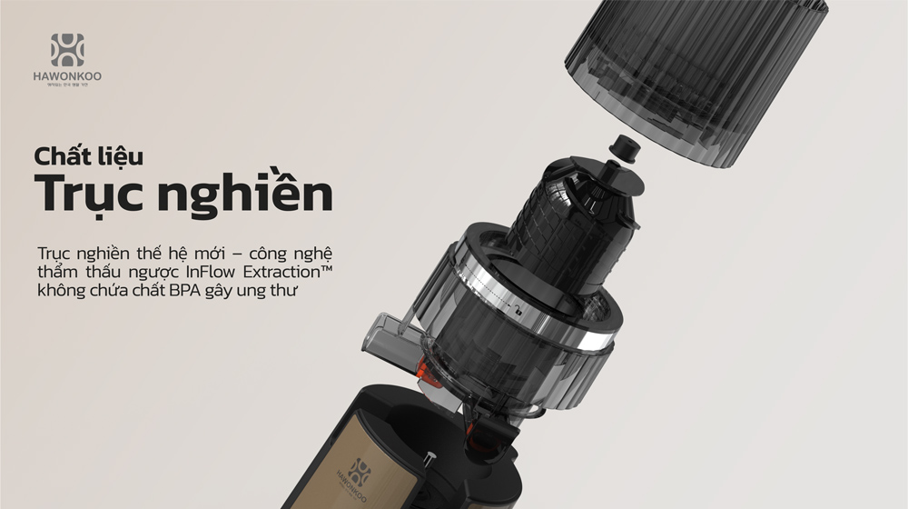 Trục nghiền của Máy Ép Chậm Hawonkoo SJH-004