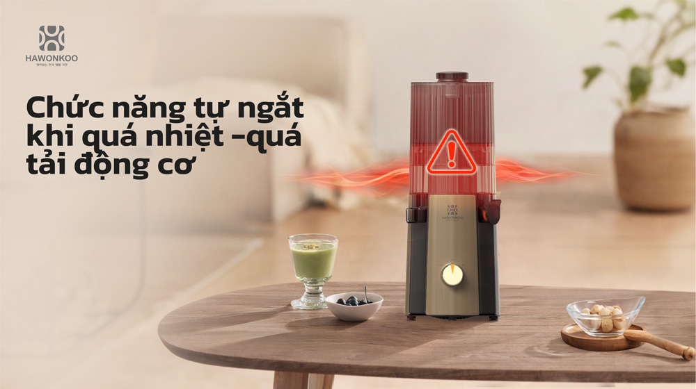 An tâm khi sử dụng Máy Ép Chậm Hawonkoo SJH-004