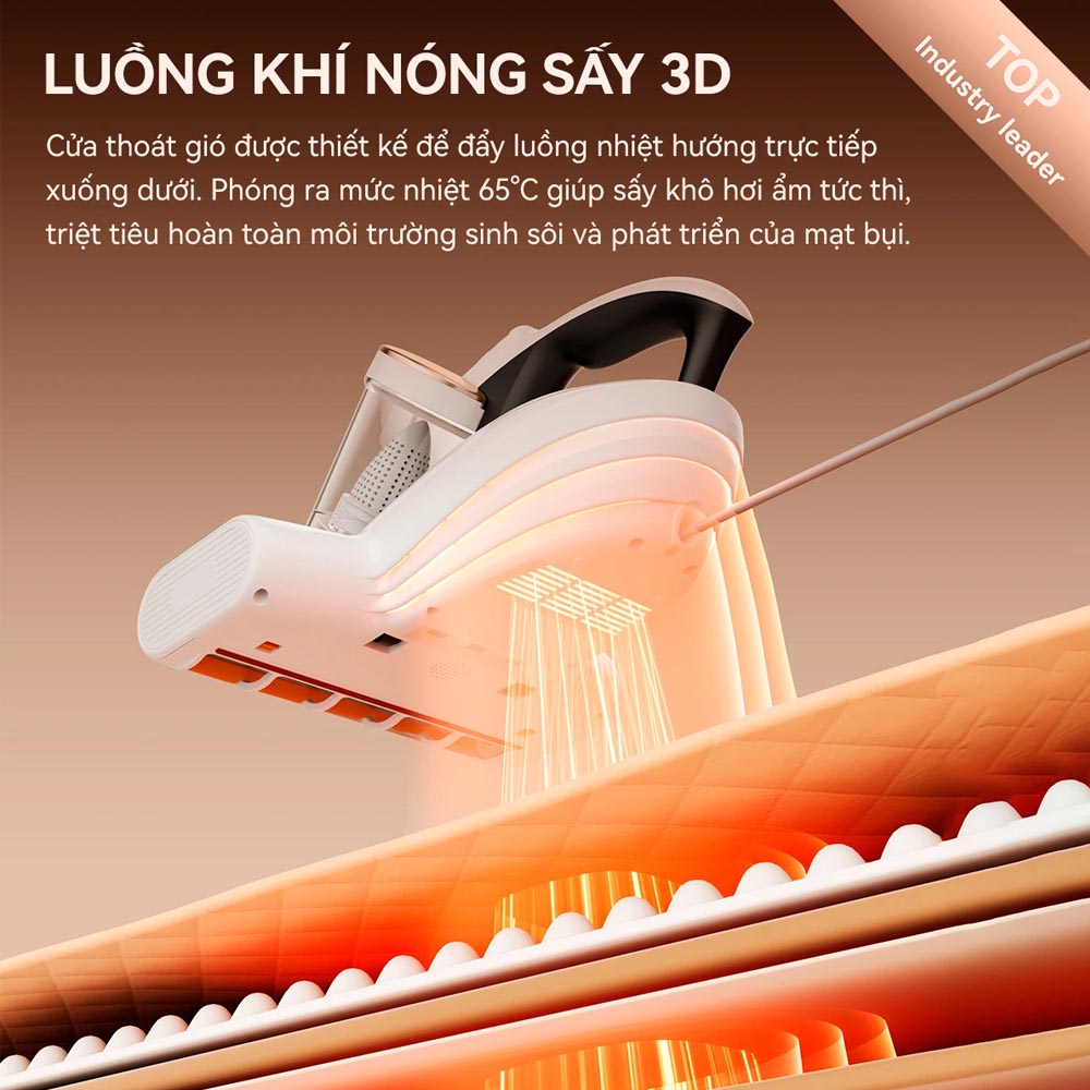 Máy Hút Bụi Đệm Giường Uwant M600 tích hợp luồng khí nóng sấy 3D