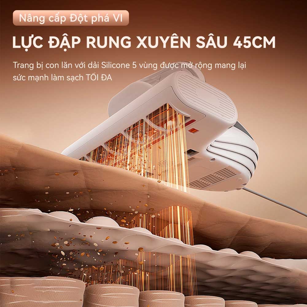 Máy Hút Bụi Đệm Giường Uwant M600 có lực vỗ mạnh mẽ