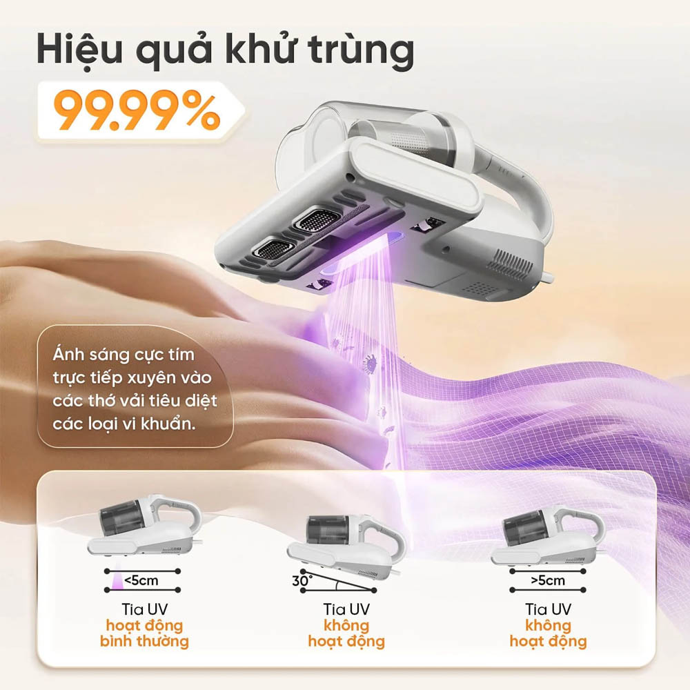Máy Hút Bụi Giường Nệm Masuto MSDREAMER diệt khuẩn lên đến 99.99%