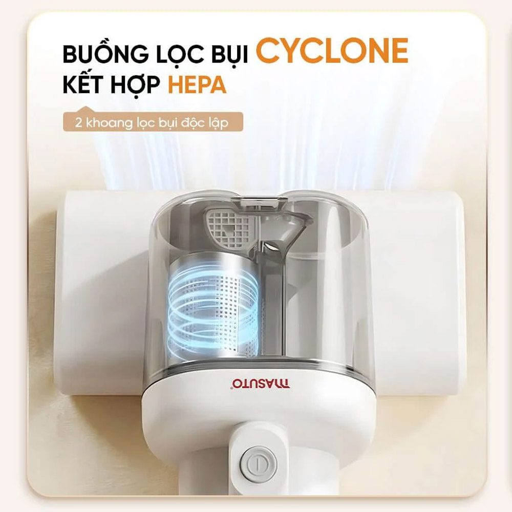 Hệ thống lọc bụi của Máy Hút Bụi Giường Nệm Masuto MSDREAMER