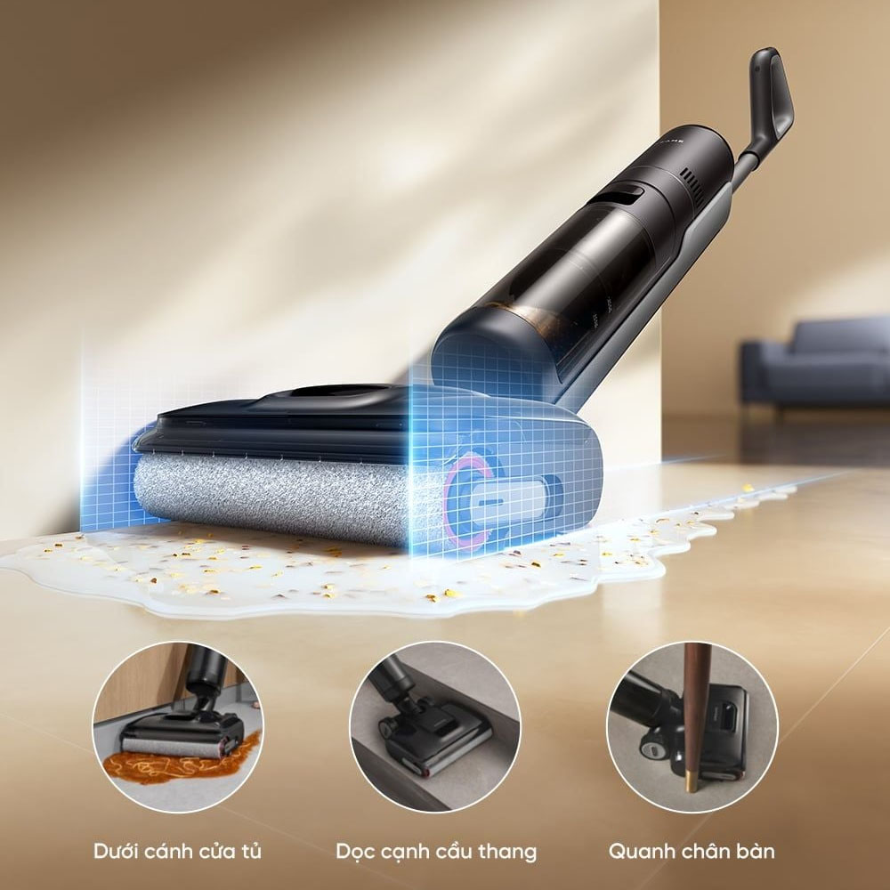 Máy Hút Bụi Khô Và Ướt Dreame H12 GT không bỏ sót ngóc ngách nào