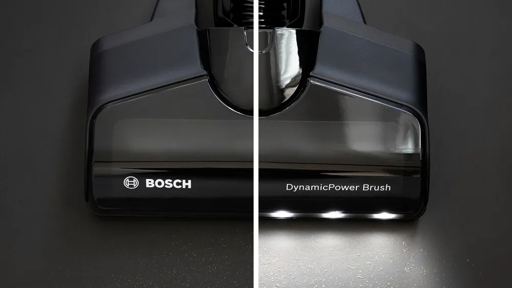 Đầu bàn chải tích hợp đèn LED của Máy Hút Bụi Không Dây Bosch BBS711W