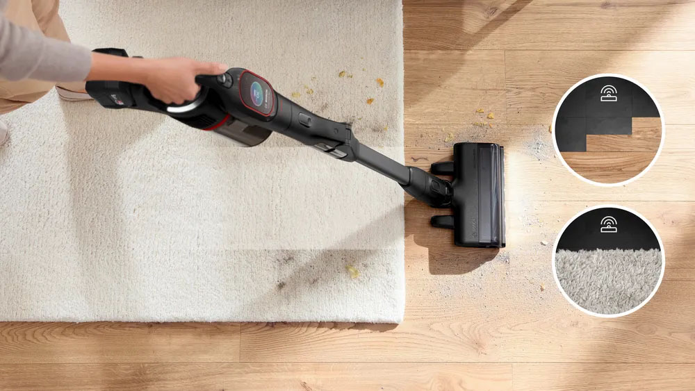 Máy Hút Bụi Không Dây Bosch BCS1051POW có công suất hoạt động 350W