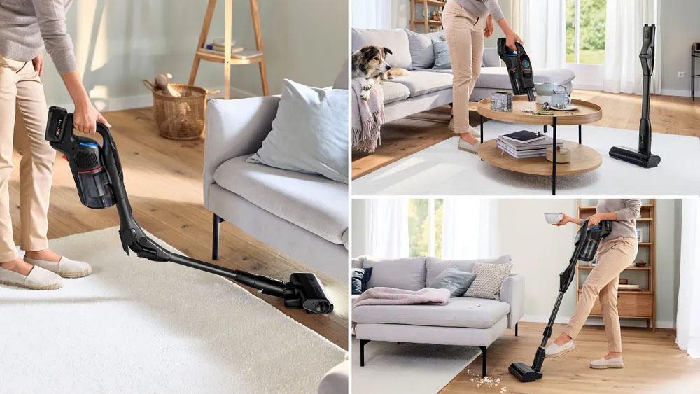 Máy Hút Bụi Không Dây Bosch BCS1051POW làm sạch mọi ngóc ngách
