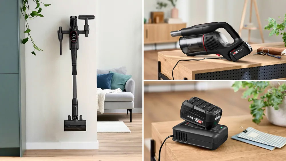 Máy Hút Bụi Không Dây Bosch BCS1051POW có đèn báo pin trực quan