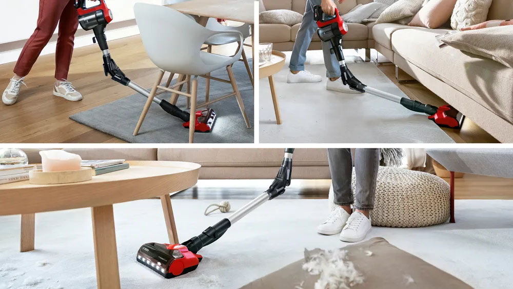 Máy Hút Bụi Không Dây Bosch BCS711PET làm sạch mọi góc khuất