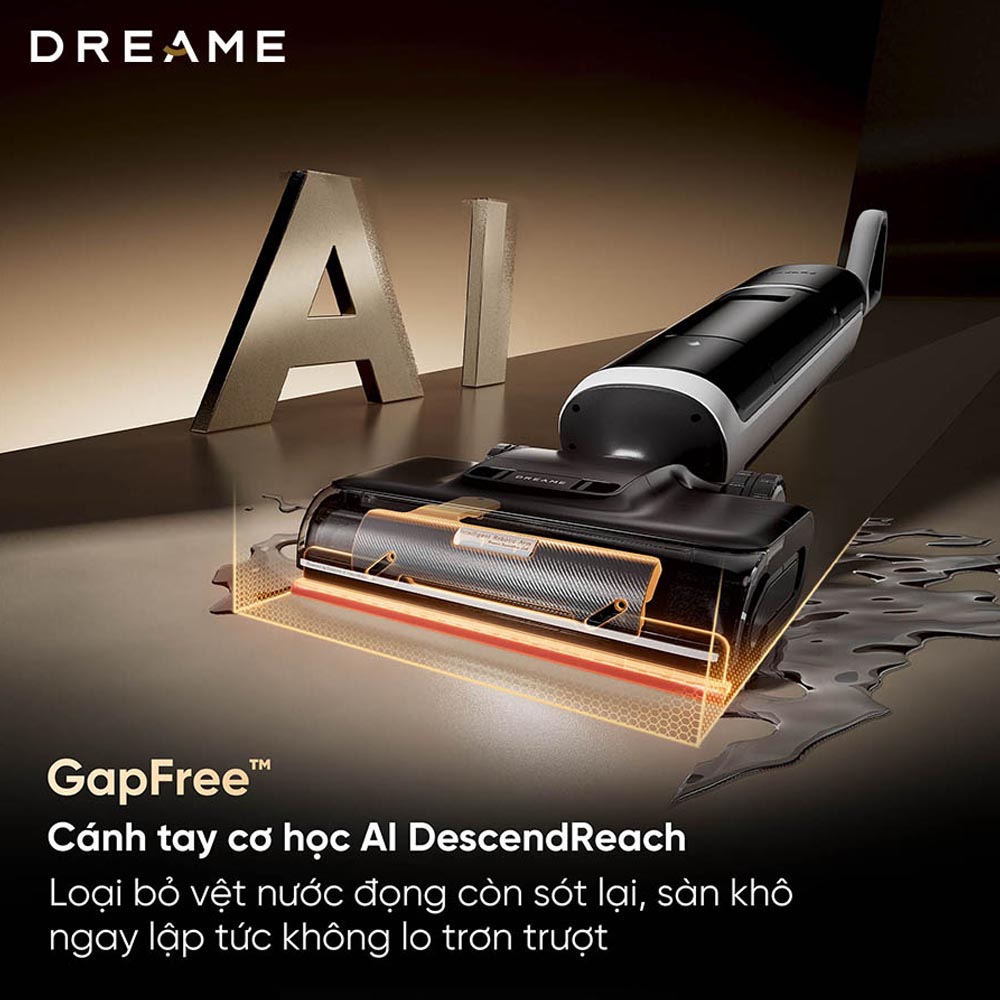 Máy Hút Bụi Dreame H15 Pro Heat có cánh tay cơ học AI DescendReach